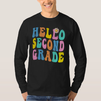 T-shirt Bonjour Équipe d'enseignants de deuxième année Ret