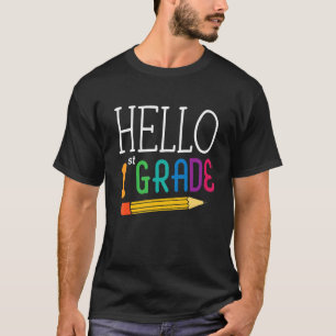 T-shirt Bonjour Équipe Première Année 1ère Année Retour À