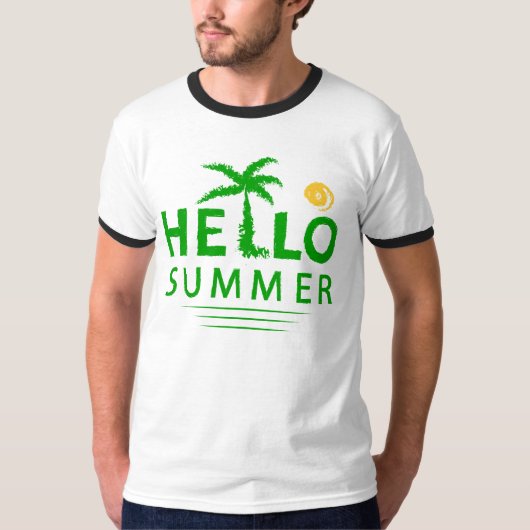 T-shirt Bonjour été (Devant)