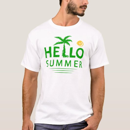 T-shirt Bonjour été (Devant)
