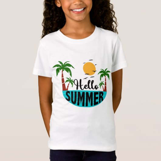 T-Shirt Bonjour été (Devant)