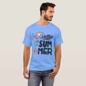 T-shirt bonjour été (Devant entier)