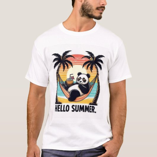 T-shirt Bonjour été (Devant)