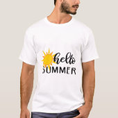 T-shirt bonjour été (Devant)