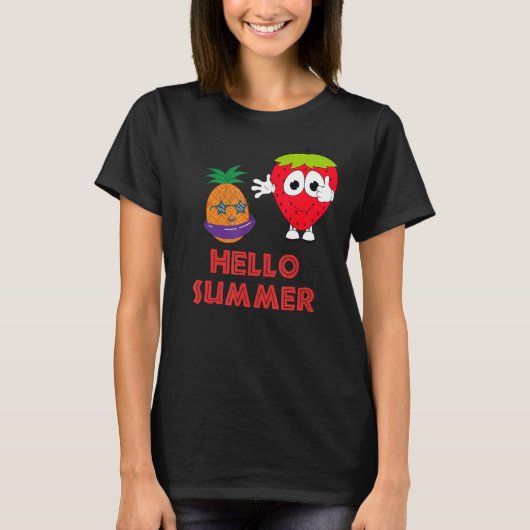 T-shirt Bonjour été (Devant)
