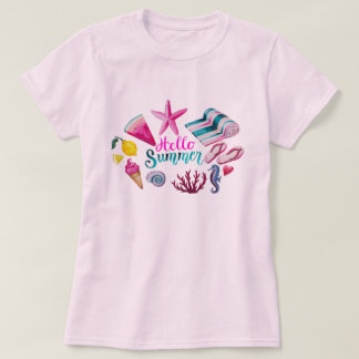 T-shirt Bonjour été