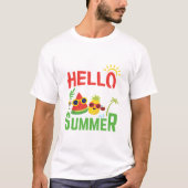 T-shirt Bonjour été (Devant)