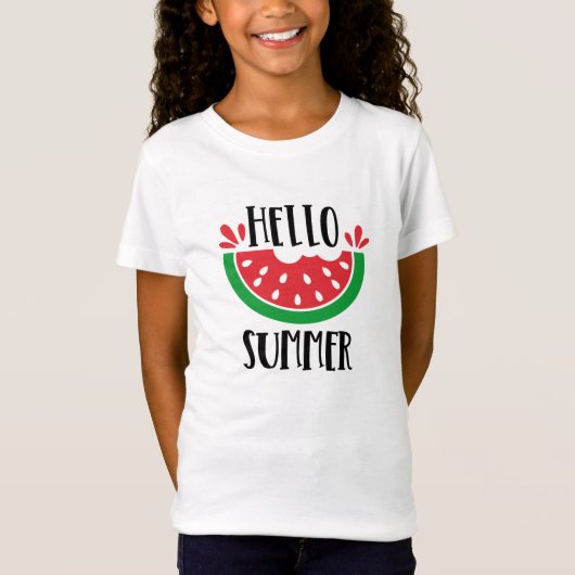 T-Shirt Bonjour été (Devant)