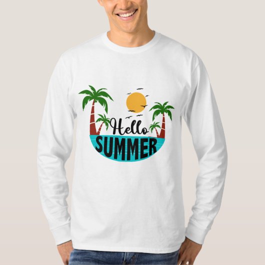 T-shirt Bonjour été (Devant)