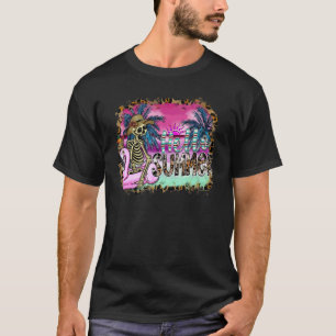 T-shirt Bonjour été Skeleton Flotter piscine Leopard tenue