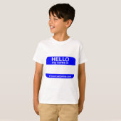T-shirt Bonjour étiquette (Devant entier)