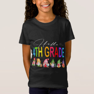T-Shirt Bonjour Étudiant de 4e année de retour à l'école G