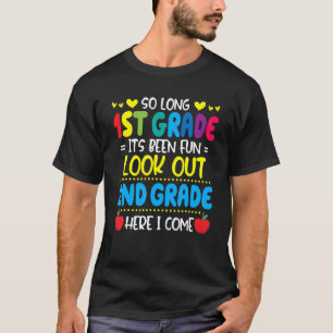 T-shirt Bonjour Étudiante De 2E Année Retour À L'École Arg