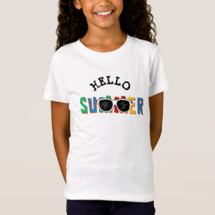 T-Shirt Bonjour Filles d'été