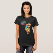 T-shirt Bonjour Giraffe de 4e année (Devant entier)