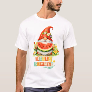 T-shirt Bonjour Gnome Été