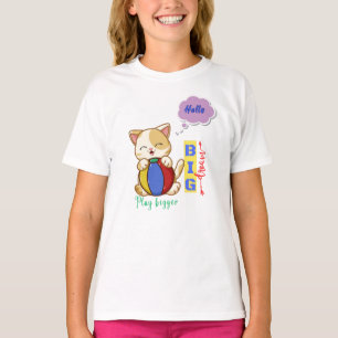 T-shirt Bonjour, grand rêve jeu plus grand