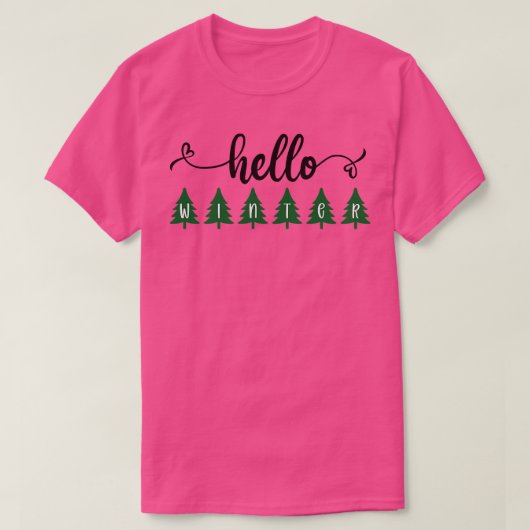 T-shirt Bonjour hiver 1 (Design devant)