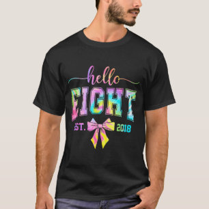 T-shirt Bonjour huit est 2018 8e anniversaire coquette 8 a
