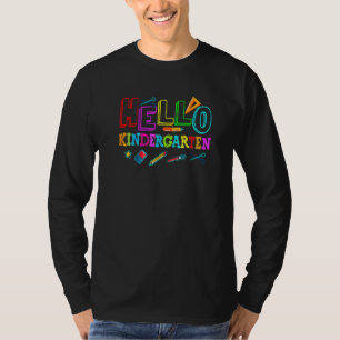 T-shirt Bonjour jardin d'enfants enseignant de rentrée sco