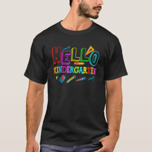 T-shirt Bonjour jardin d'enfants Professeur de rentrée s