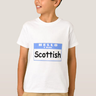 T-shirt Bonjour, Je Suis Écossais ... Nametag