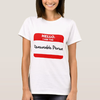 T-shirt BONJOUR.  Je suis la PERSONNE RAISONNABLE