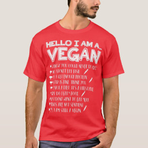 T-shirt Bonjour, je suis végétalien