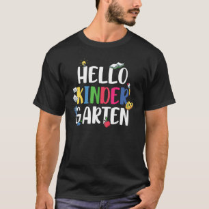 T-shirt Bonjour Kinder Garten Premier Jour De L'École