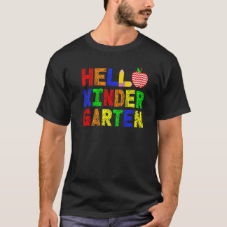T-shirt Bonjour Kindergarten Squad Mon Premier Jour De Kin