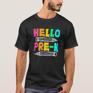 T-shirt Bonjour la maternelle, premier jour d'école, retou