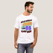 T-shirt Bonjour le monde le langage de programmation Cobol (Devant entier)