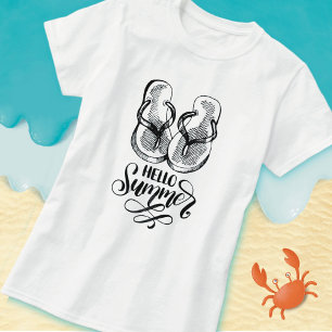 T-Shirt Bonjour Les Sandales D'été