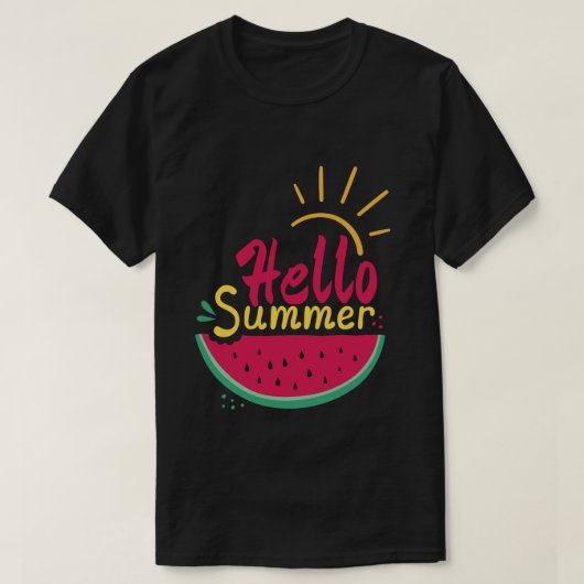 T-shirt bonjour l'été (Design devant)
