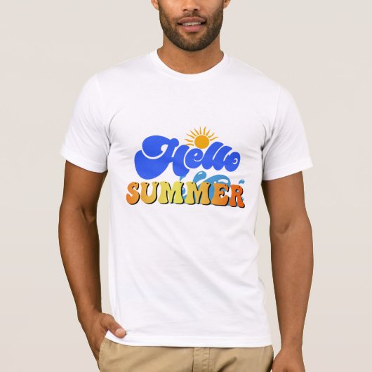 T-shirt Bonjour l'été (Devant)