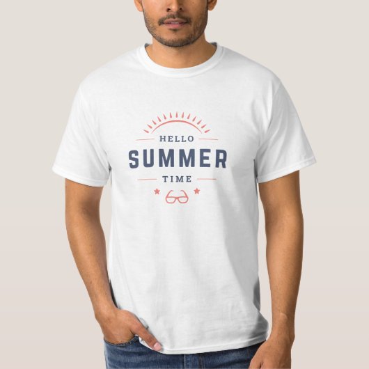 T-shirt Bonjour l'été (Devant)