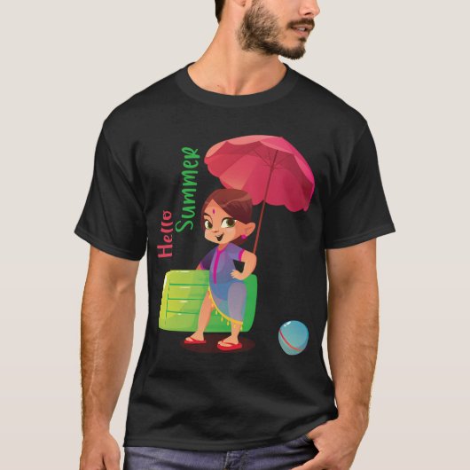 T-shirt Bonjour l'été (Devant)