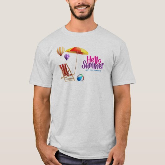 T-shirt Bonjour l'été (Devant)