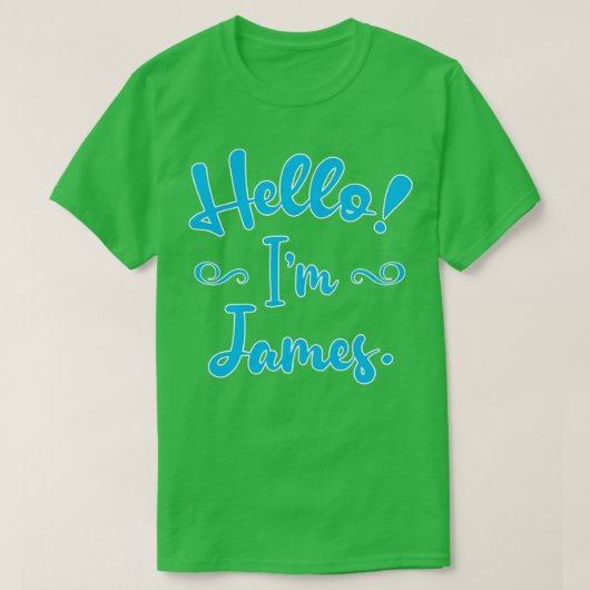 T-shirt Bonjour, M. James (Design devant)