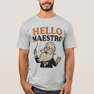 T-shirt Bonjour Maestro – Musique de Dessin Animé Chef d'O