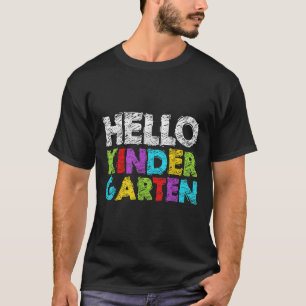 T-shirt Bonjour maternelle drôle de rentrée scolaire élève