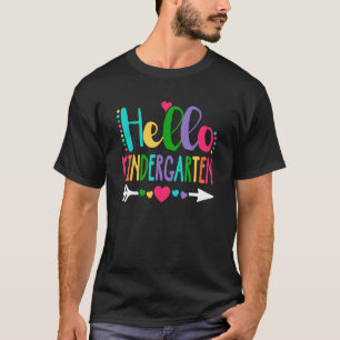 T-shirt Bonjour Maternelle Étudiante Enseignante Coeur de