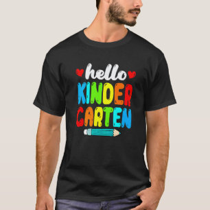 T-shirt Bonjour Maternelle Joli Professeur Enfants Retour