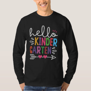 T-shirt Bonjour maternelle mignon retour à l'école premier