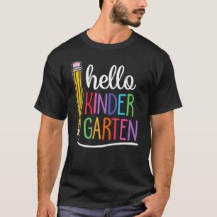 T-shirt Bonjour maternelle Premier Jour Retour À L'École E