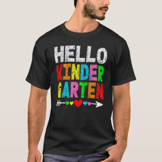 T-shirt Bonjour Maternelle Rentrée Enseignant Élève