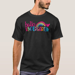 T-shirt Bonjour Maternelle Retour À L'École Enseignant Enf