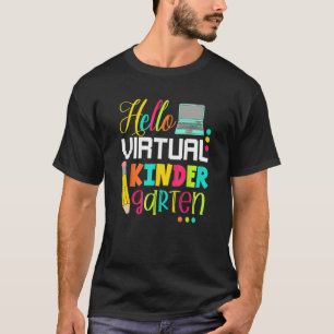 T-shirt Bonjour Maternelle Virtuelle Retour À L'École 2020