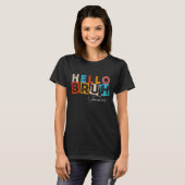T-shirt bonjour mec enseignants (Devant entier)