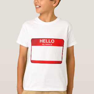 T-shirt Bonjour mon nom est…